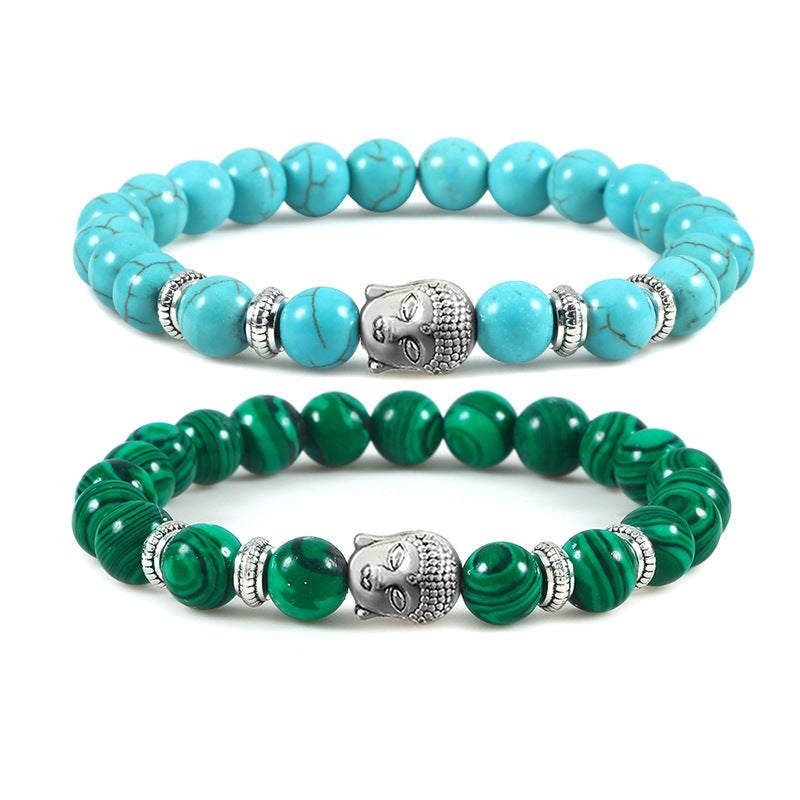 Brazalete de la cabeza de la cabeza de la cabeza del cristal de la buda de los budas de la buda
